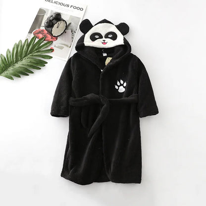 Cozy Cartoon Character Bathrobe for Kids