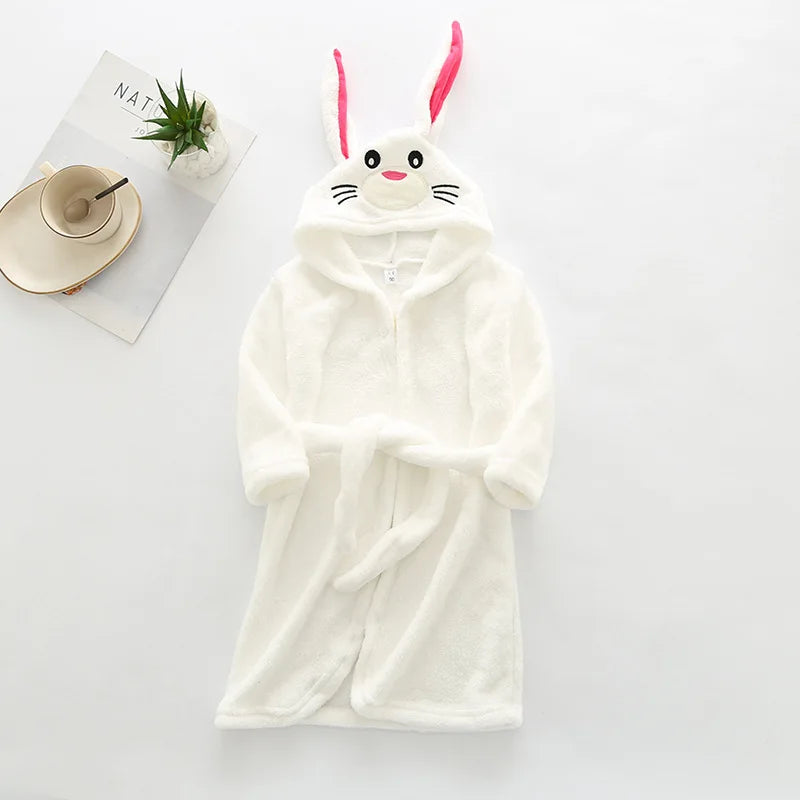 Cozy Cartoon Character Bathrobe for Kids