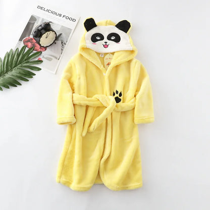 Cozy Cartoon Character Bathrobe for Kids