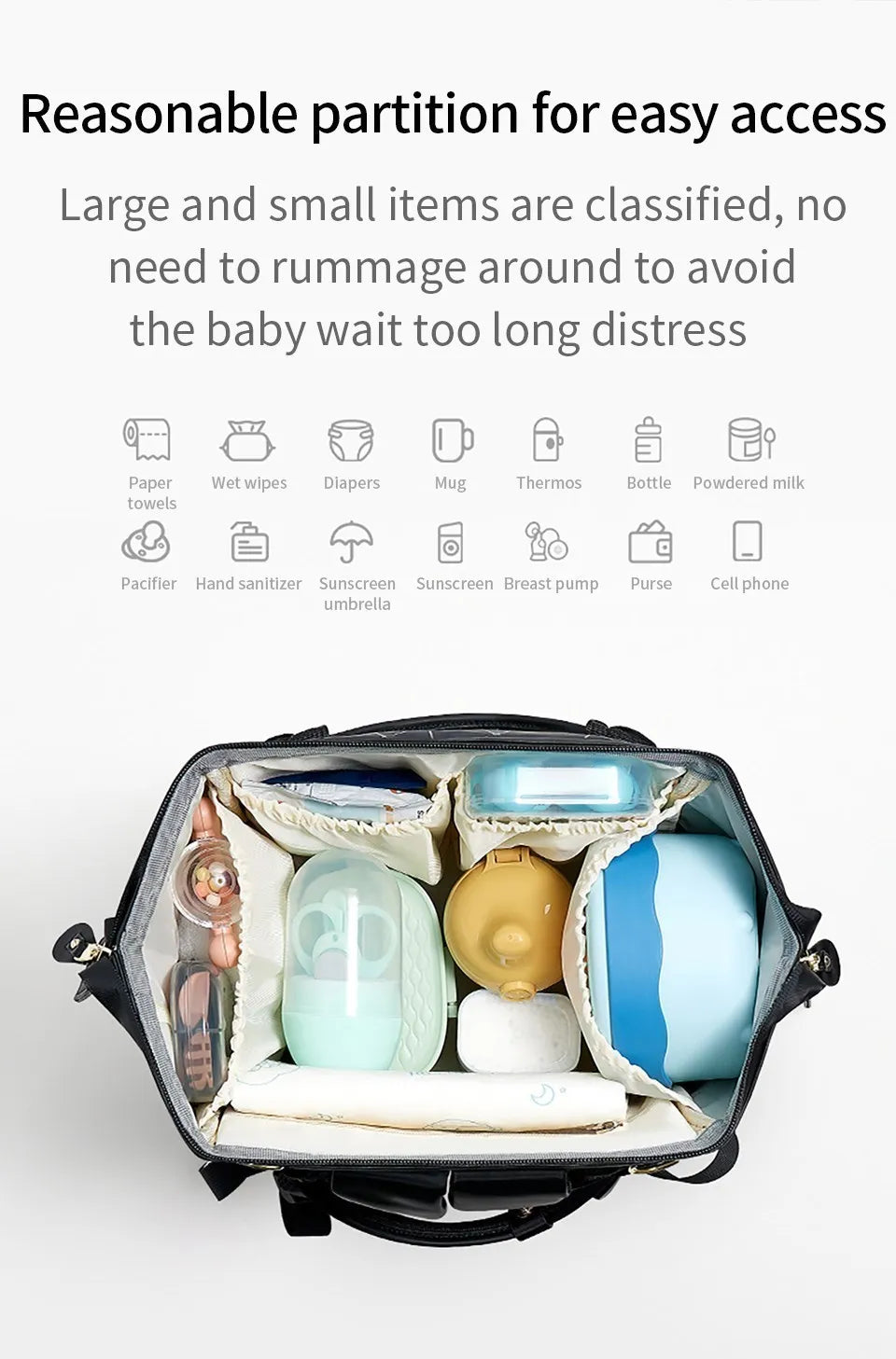 Waterproof Diaper Bag