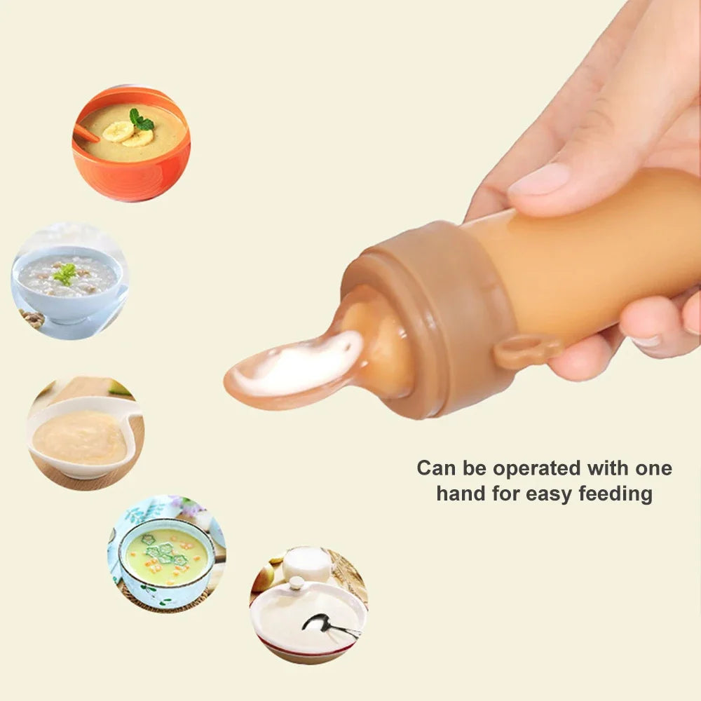 Baby Feeding Bottle & Teether Spoon Feeder