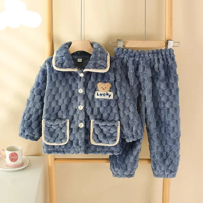 Cozy Cartoon Pajama Set for Kids