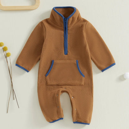 Baby Boys Fleece Romper