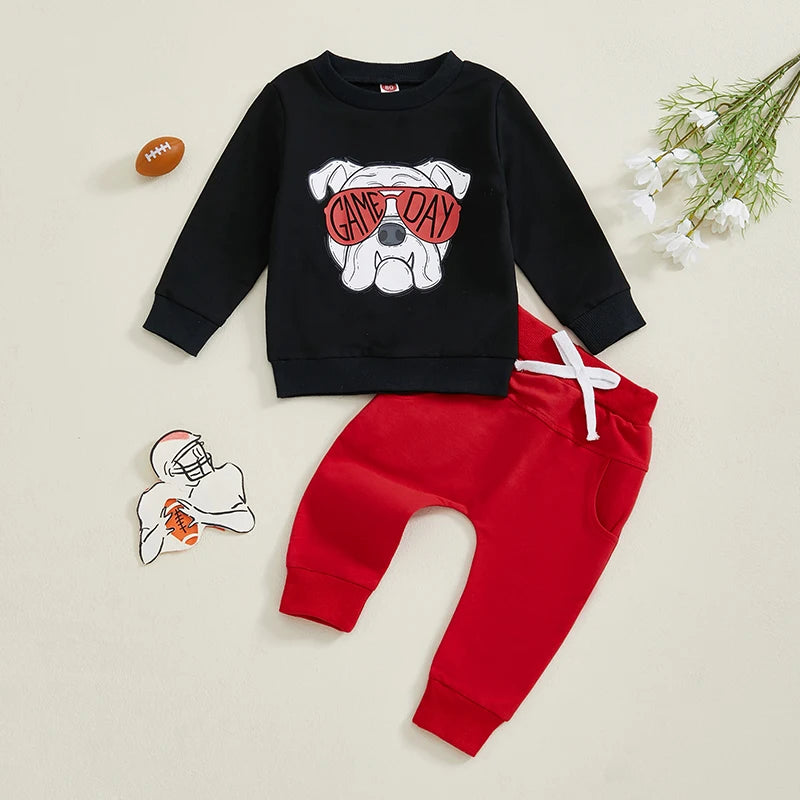 Toddler Baby Boy Rugby Outfit Set