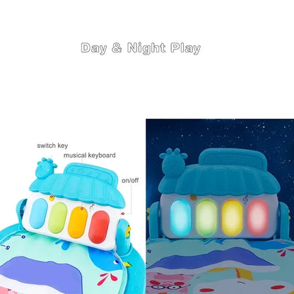 A play mat musical with pedal piano for baby