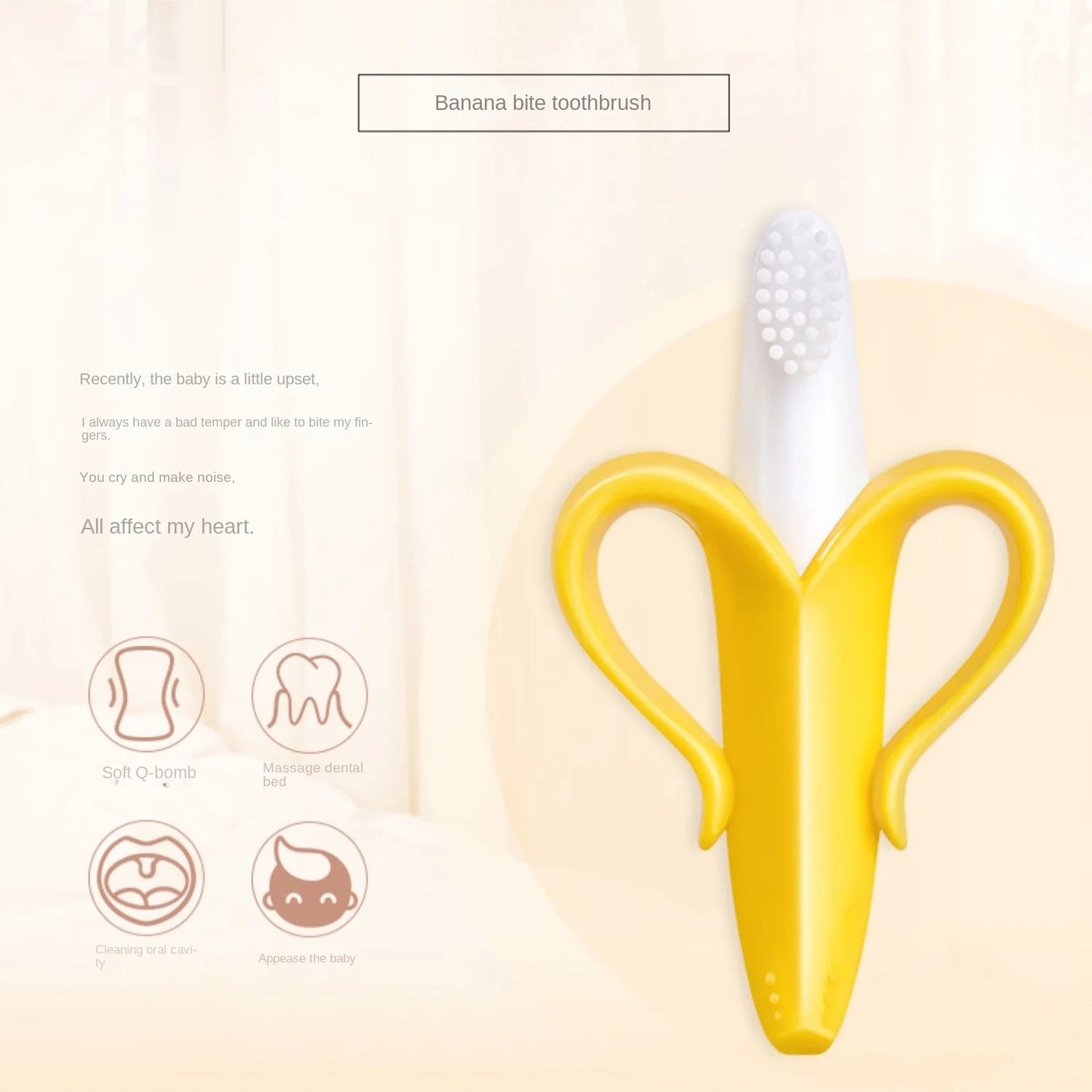 Banana Shape Safe Toddle Teether