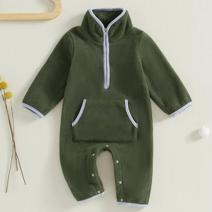 Baby Boys Fleece Romper