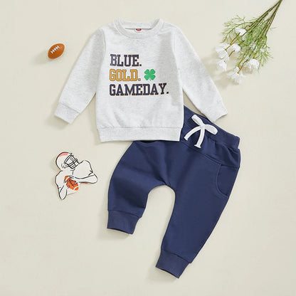 Toddler Baby Boy Rugby Outfit Set