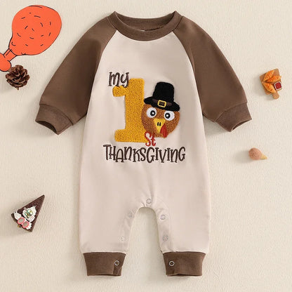 Baby Boy  Romper Casual Turkey Outfit