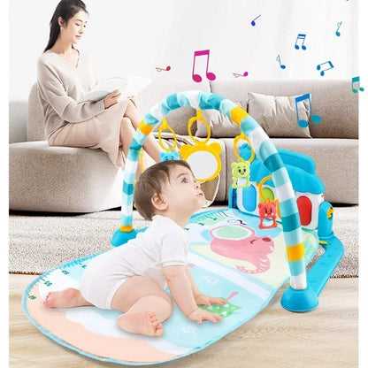 A play mat musical with pedal piano for baby