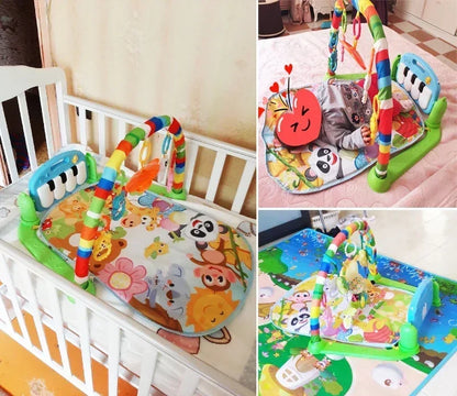 A play mat musical with pedal piano for baby